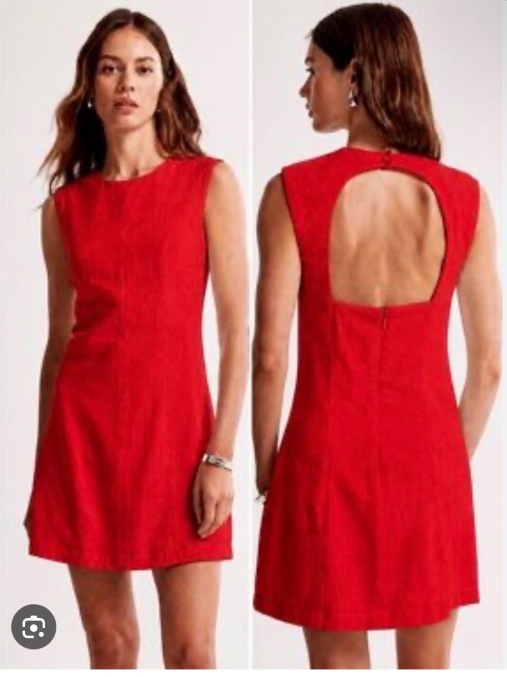 Linen mini dress